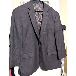 Pronto Uomo Jacket Brown Wool Blazer Sport Coat 48R Platinum Men’s Large